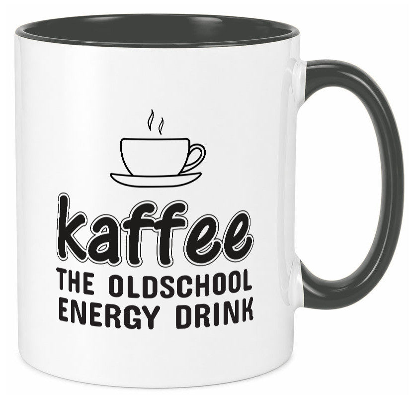 Oldschool Kaffee | Kaffeetrinker Tasse Statement lustiger Spruch Geschenk Humor
