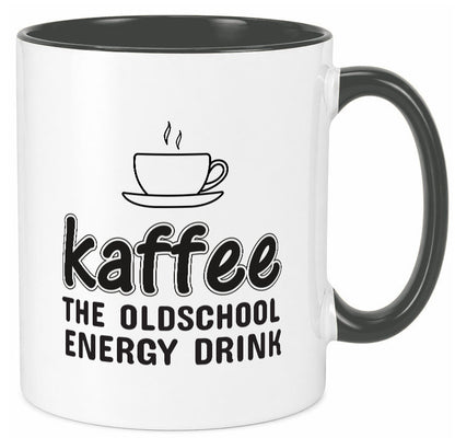 Oldschool Kaffee | Kaffeetrinker Tasse Statement lustiger Spruch Geschenk Humor