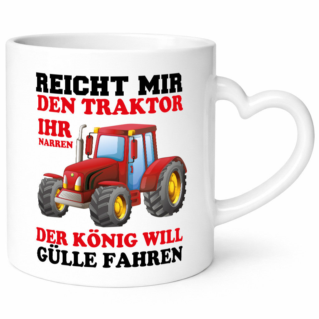 Gebt mir den Traktor Geschenk Humor Geschenkidee lustiger Spruch Tasse