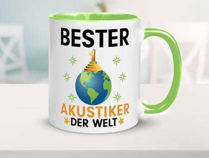 Welt Bester Akustiker | Akustik Hörgeräteakustik Geschenkidee Humor Tasse