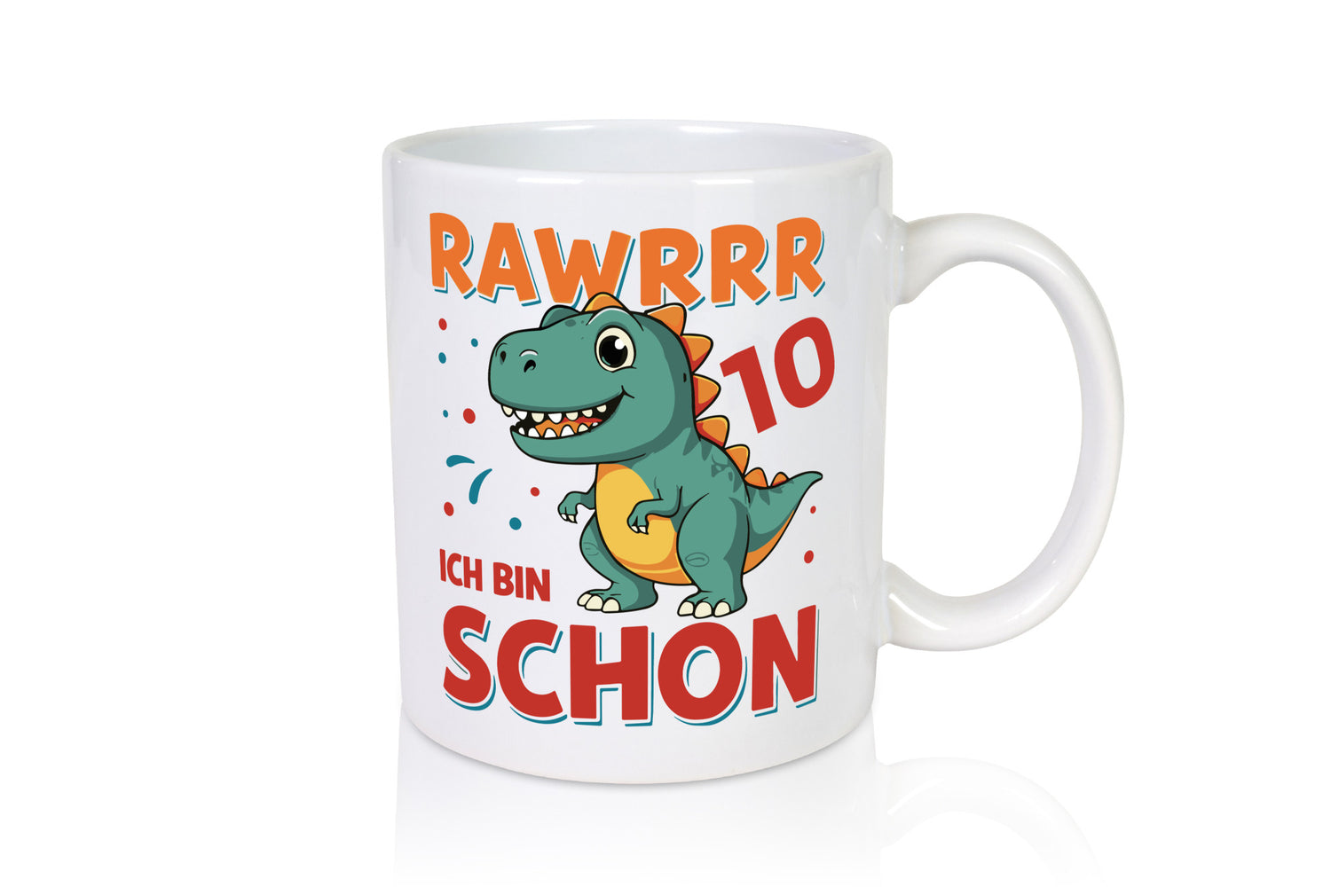 10. Geburtstag | 10 Jahre Raw ich bin schon T-Rex Geschenkidee Humor Tasse
