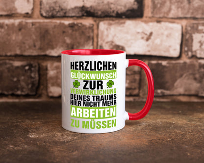 Verwirklichung deiner Träume | Stellenwechel Kollege Humor Arbeit Kollegen Büro