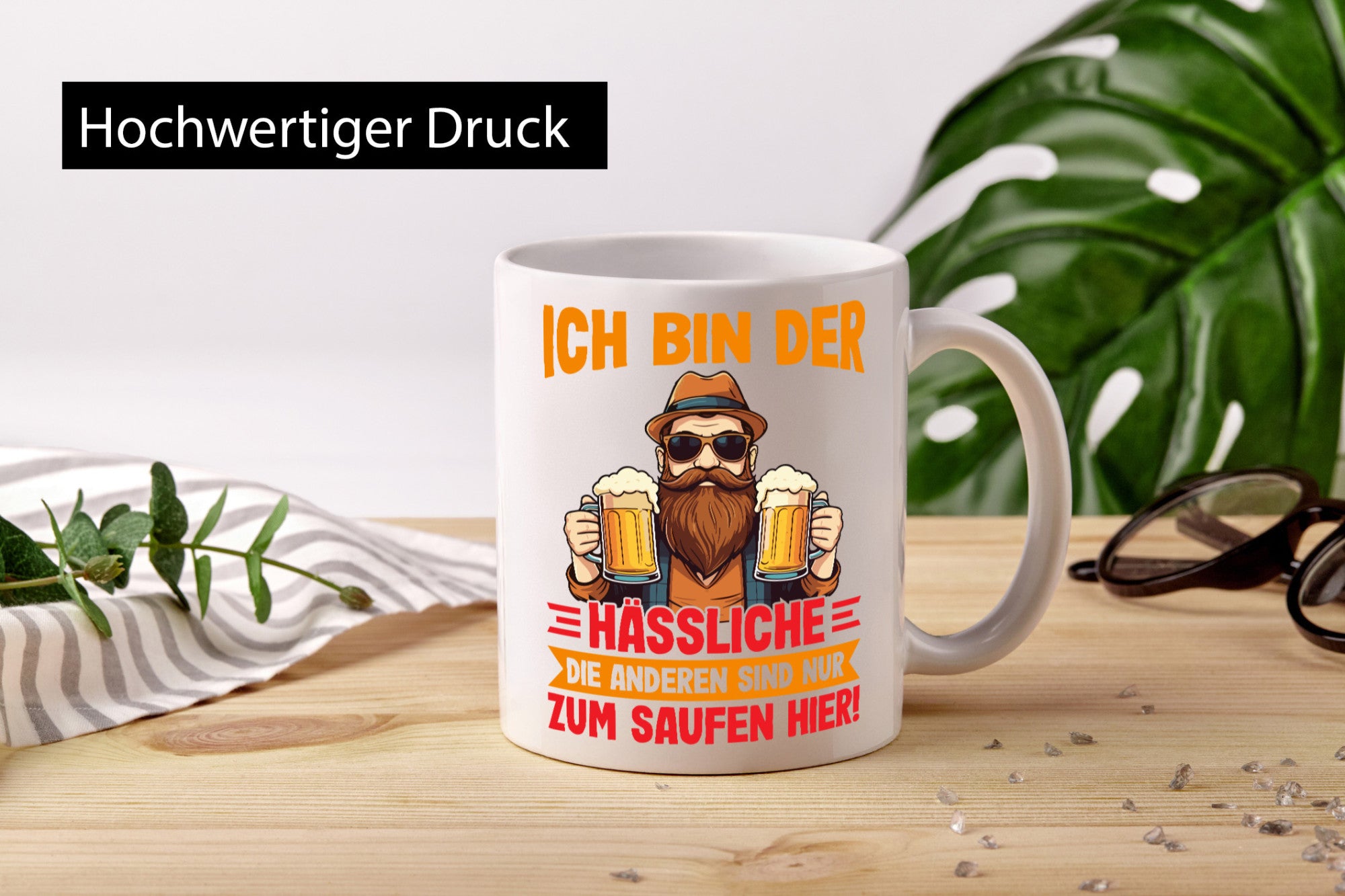 Ich bin der Hässliche | JGA Hochzeit Geschenkidee Humor Tasse