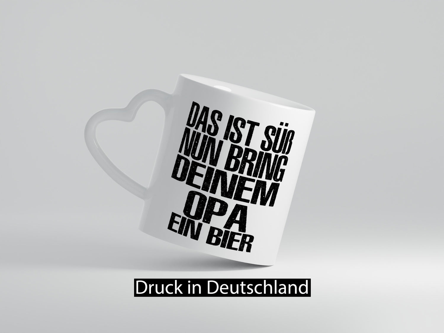 Süß, bring deinem Opa Bier | Geschenk Familie Geschenkidee lustiger Spruch Tasse