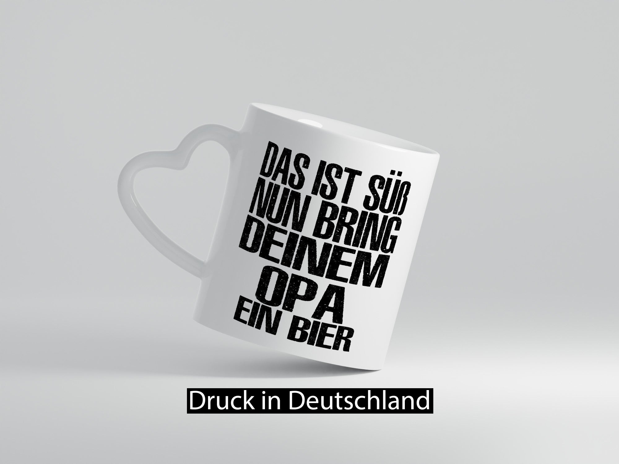 Süß, bring deinem Opa Bier | Geschenk Familie Geschenkidee lustiger Spruch Tasse