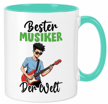 Bester Musiker | Musik Musikant v2 lustig Humor Geschenkidee Geschenk Tasse