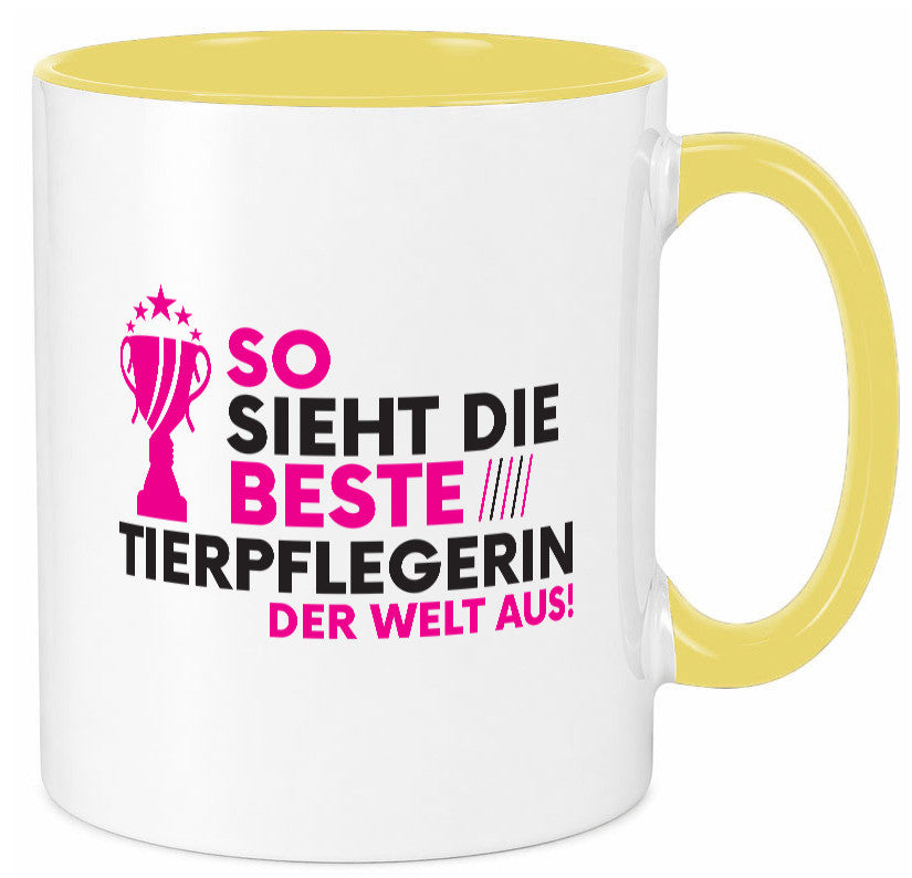 Die Weltbeste Tierpflegerin | Pflegeberuf Tierheim Humor Arbeit Kollegen Büro Tasse