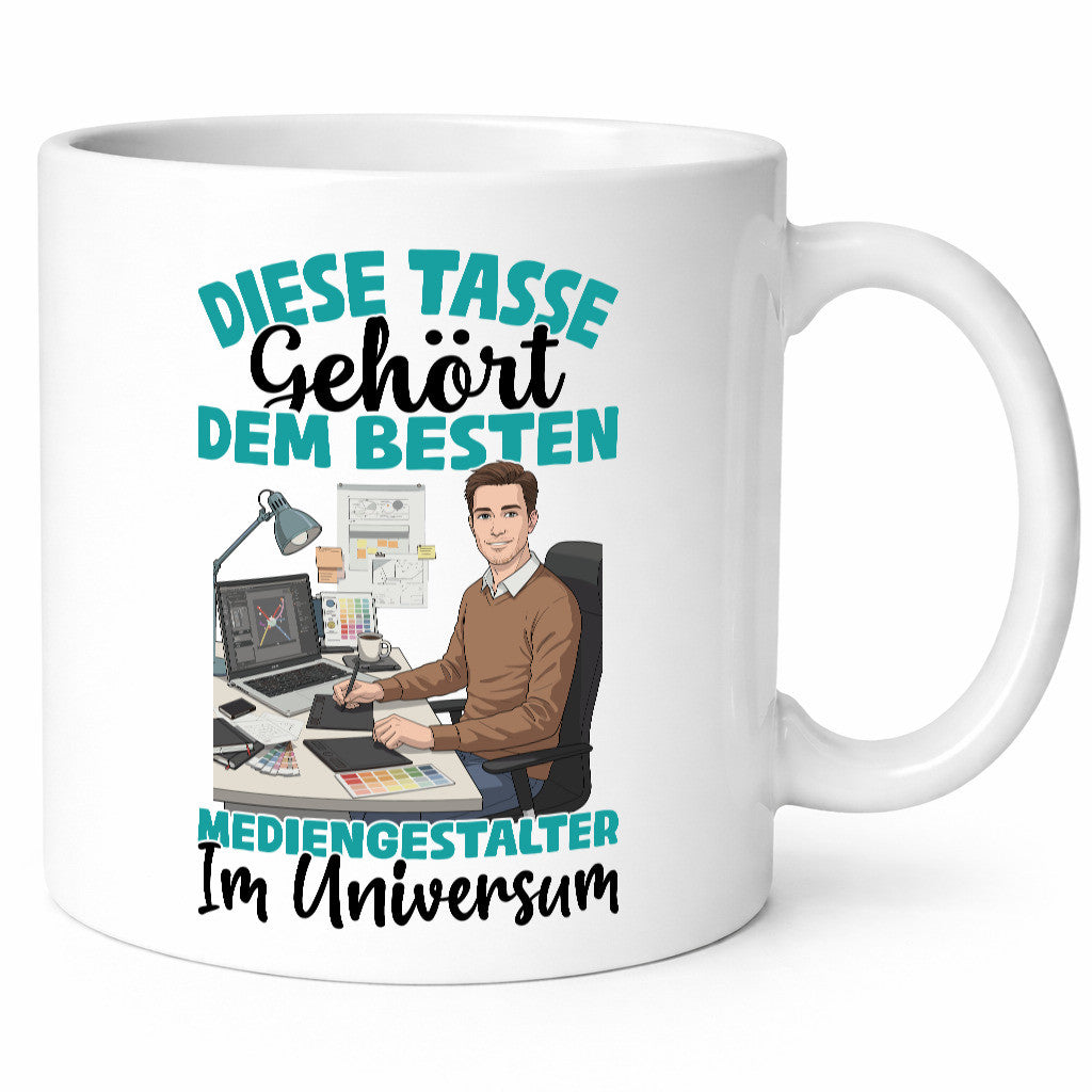 Im Universum: Mediengestalter | Medien Geschenk Humor Geschenkidee lustiger