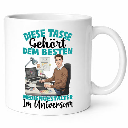 Im Universum: Mediengestalter | Medien Geschenk Humor Geschenkidee lustiger