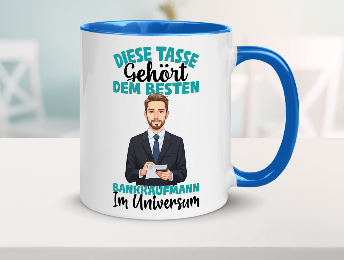 Im Universum: Bankkaufmann | Kaufmann Bank Kaufleute Geschenkidee Humor Tasse