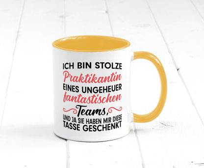Stolze Praktikantin | Arbeitswelt Tasse Praktikum Geschenk Arbeit Kollegen Büro