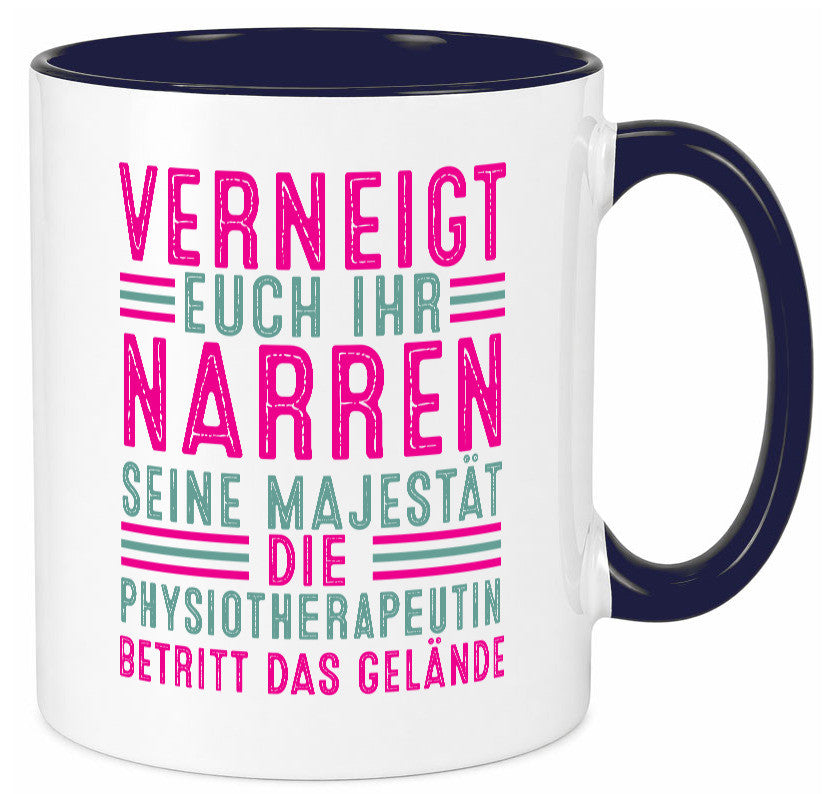 Verneigt euch: Physiotherapeutin Humor Geschenkidee Tasse