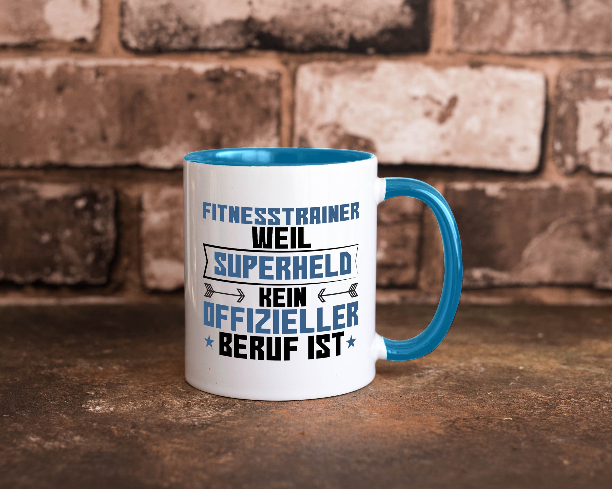 Superheld Fitnesstrainer | Personal Trainer Sport Geschenkidee Humor Tasse