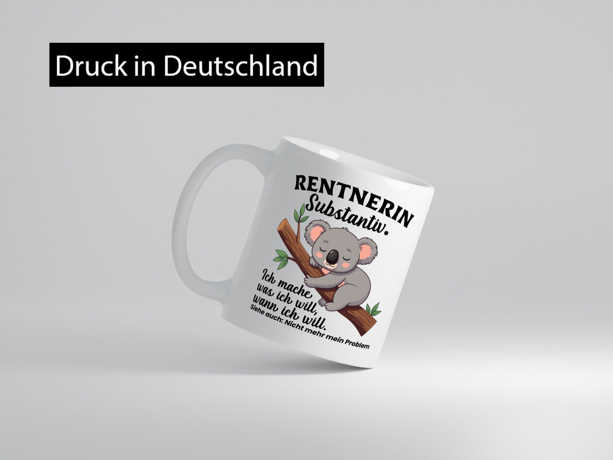 Rentnerin | Ich mach was will Faultier Ruhestand Humor Jubiläum Geschenkidee