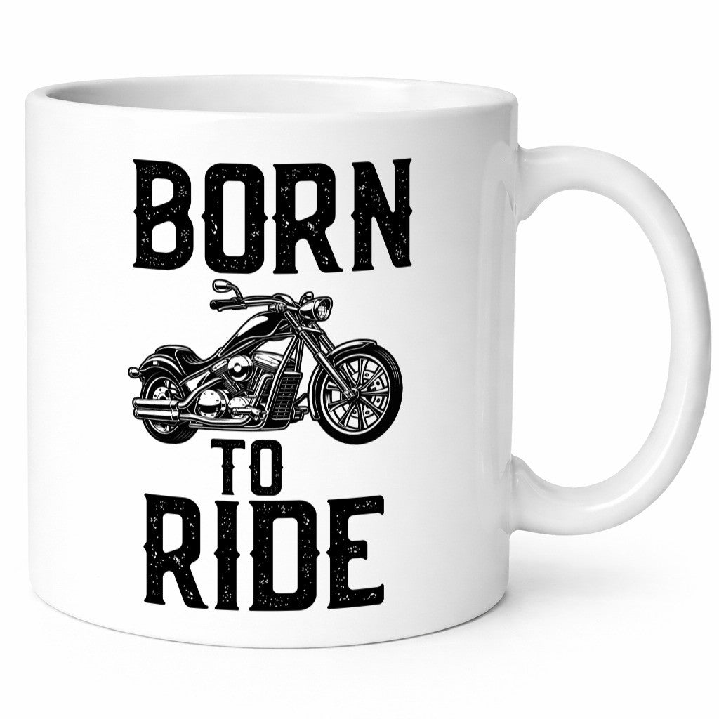 Born to ride | Biker Tasse Motorradfahrer Motorrad lustiger Spruch Geschenk