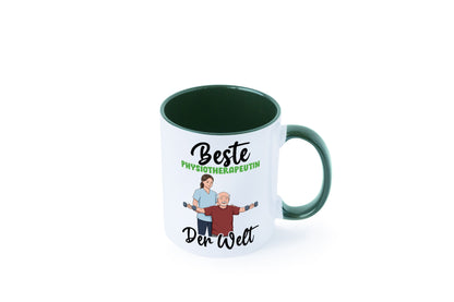 Beste Physiotherapeutin v3 lustig Humor Geschenkidee Geschenk Tasse