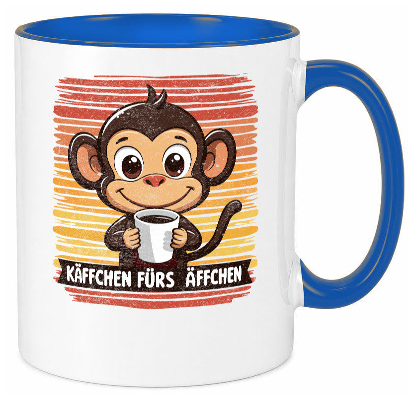 Käffchen fürs Ã„ffchen | Kaffeetrinker Affe v2 lustiger Spruch Geschenk Humor Tasse