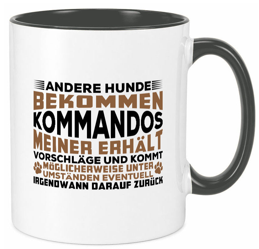 Hunde Training | Hundebesitzer Tasse Hundekommando vl4 Geschenk Tierliebhaber