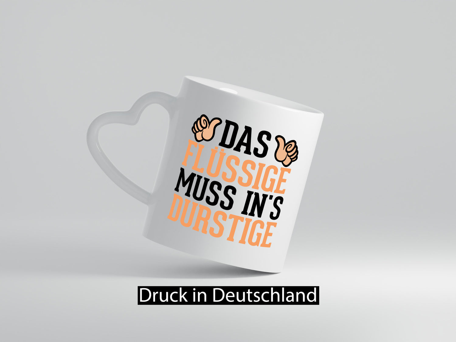 Das Flüssige muss ins Durstige | Feiern Alkohol Party lustig Humor Geschenkidee