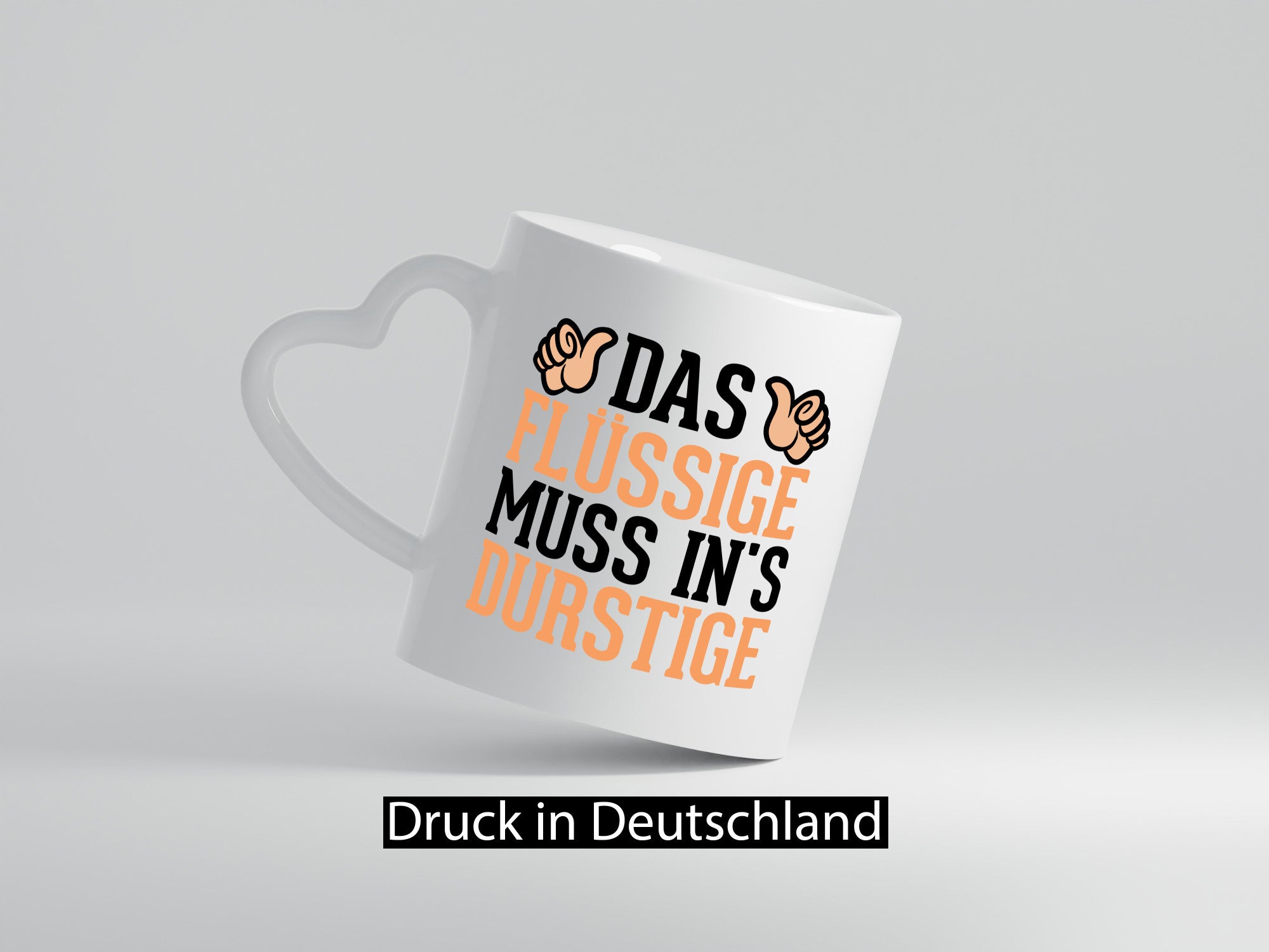 Das Flüssige muss ins Durstige | Feiern Alkohol Party lustig Humor Geschenkidee