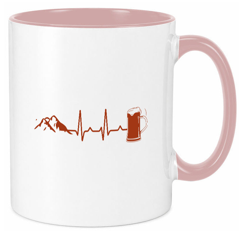Berge und Bier | Wandern Wanderer Biertrinken Geschenkidee Humor Tasse