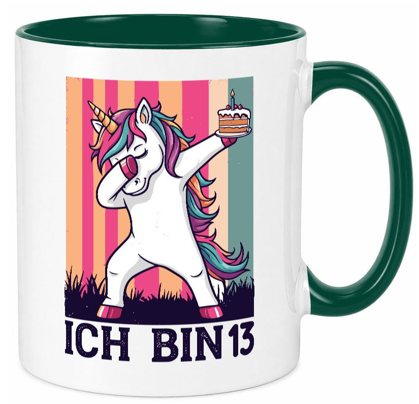 13 Geburtstag | Einhorn Damping Mädchen Geschenkidee Humor Tasse