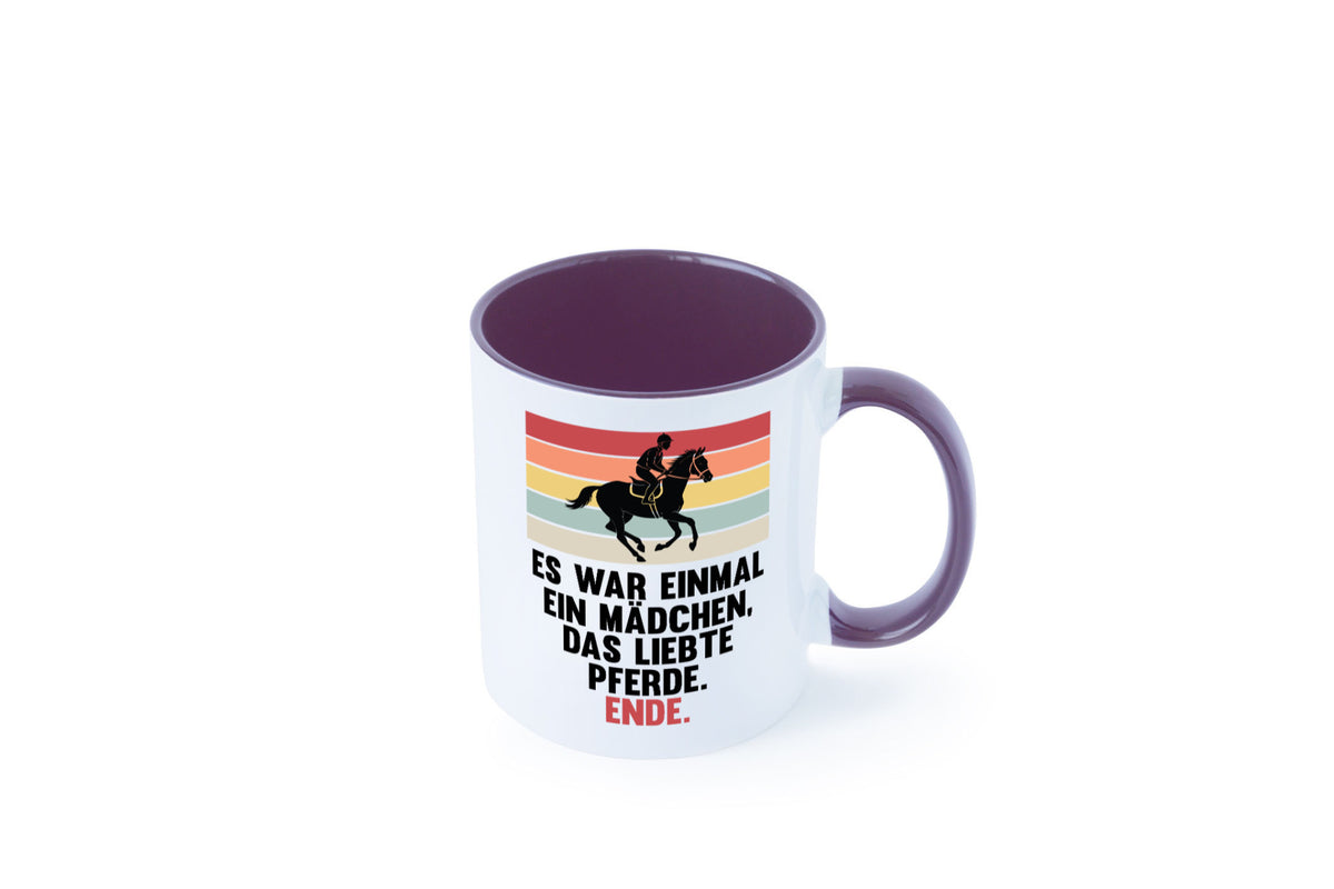Es war einmal ein Mädchen das Liebte Pferde | lustig Humor Geschenkidee Tasse