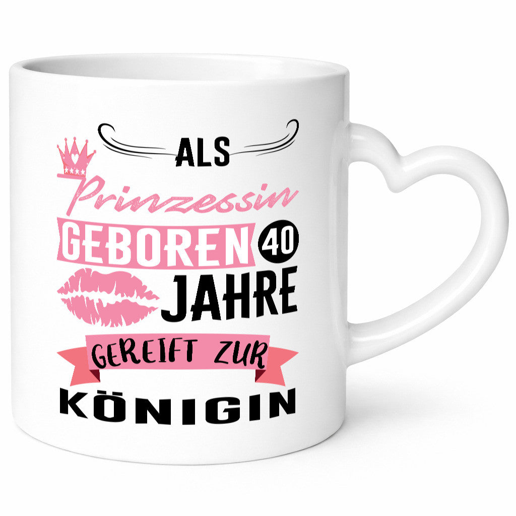 Als Prinzessin Geboren | 40. Geburtstag Ich bin Königin Geschenk Geschenkidee