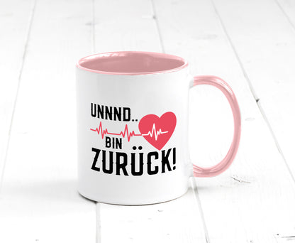 Bin zurück | Herzschlag Reanimation Puls Arzt Klinik Geschenk Humor