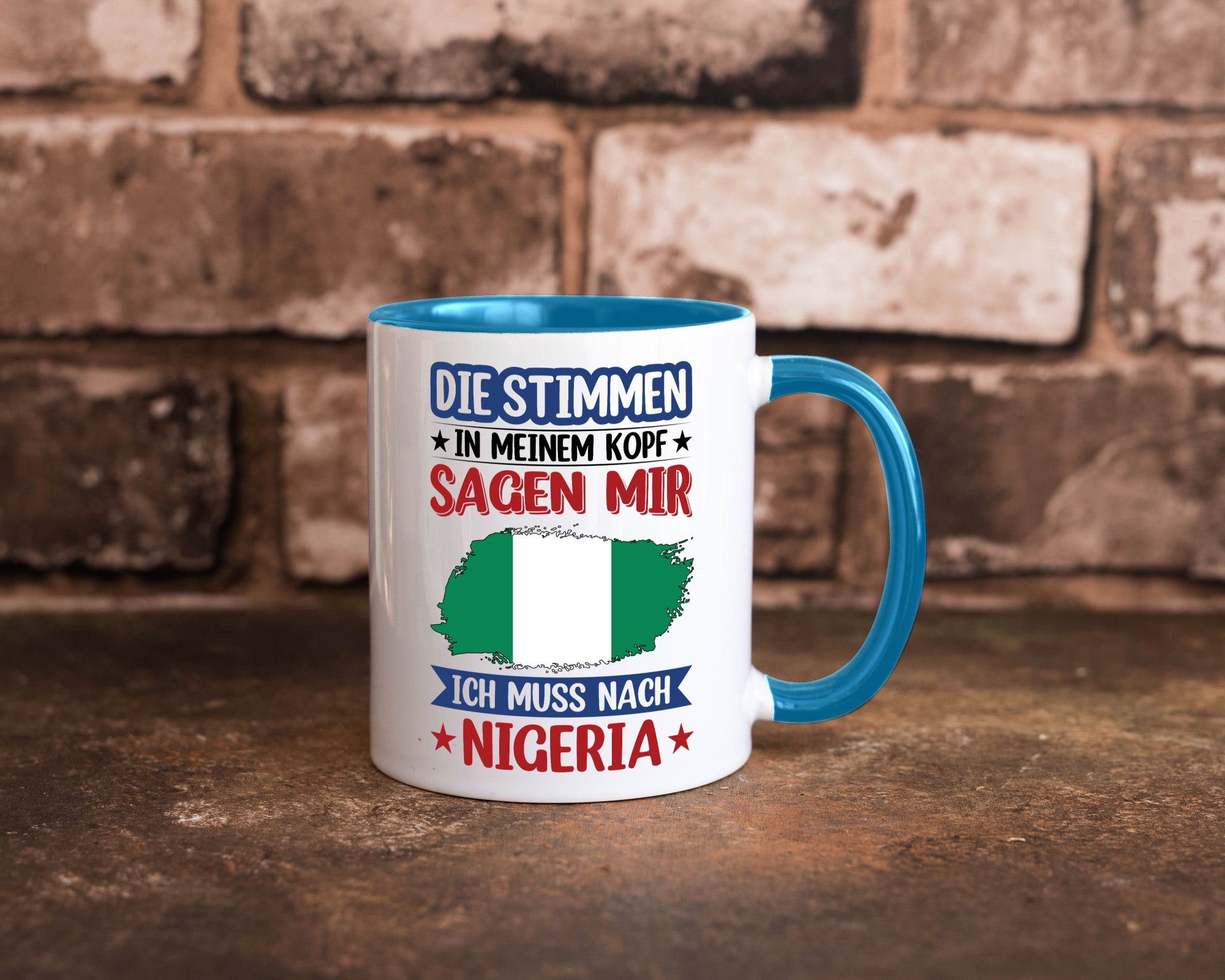 Nigeria | Urlaub Stimmen in meinem Kopf Traumland Geschenk Humor Geschenkidee