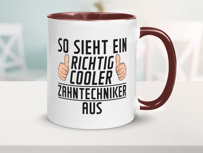 Richtig Cooler Zahntechniker | Zahnmedizin Geschenkidee Humor Tasse