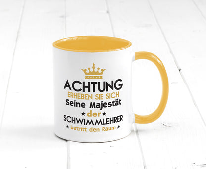 Seine Majestät Schwimmlehrer | Lehrer Schüler schwimmen Geschenkidee Humor Tasse