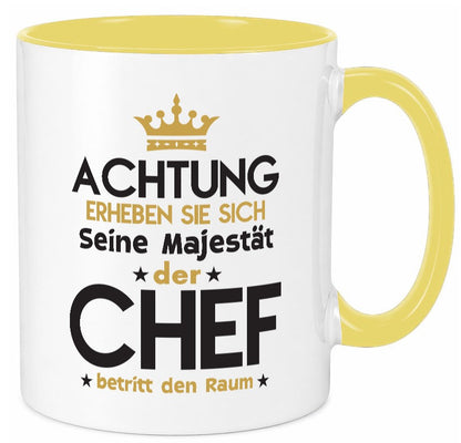 Seine Majestät Chef | Führungskraft Vorgesetzter Geschenk Arbeit Kollegen Büro Tasse