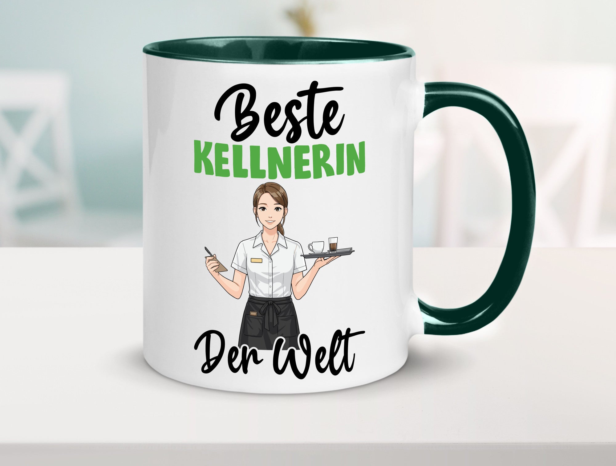 Beste Kellnerin | Beruf kellnern Bedienung v2 Humor Arbeit Kollegen Büro
