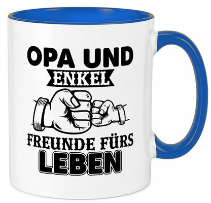 Opa und Enkel Freunde fürs Leben | Großvater Geschenkidee Familie Humor Tasse