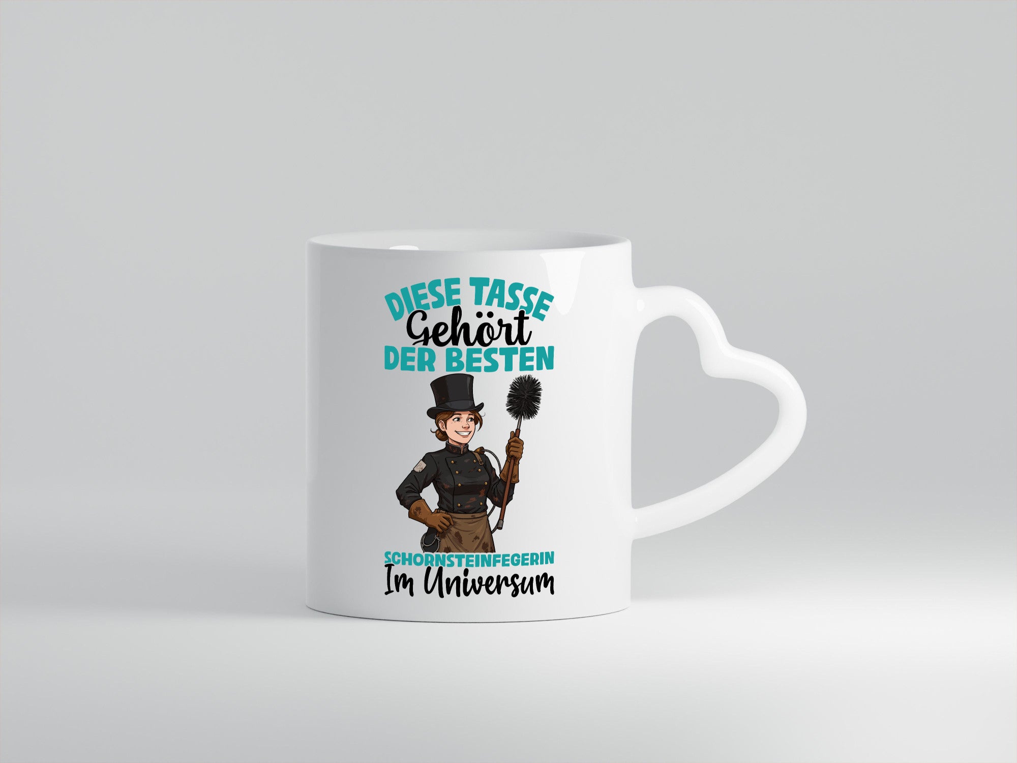 Im Universum: Schornsteinfegerin | Kaminkehrer lustiger Spruch Geschenk Humor
