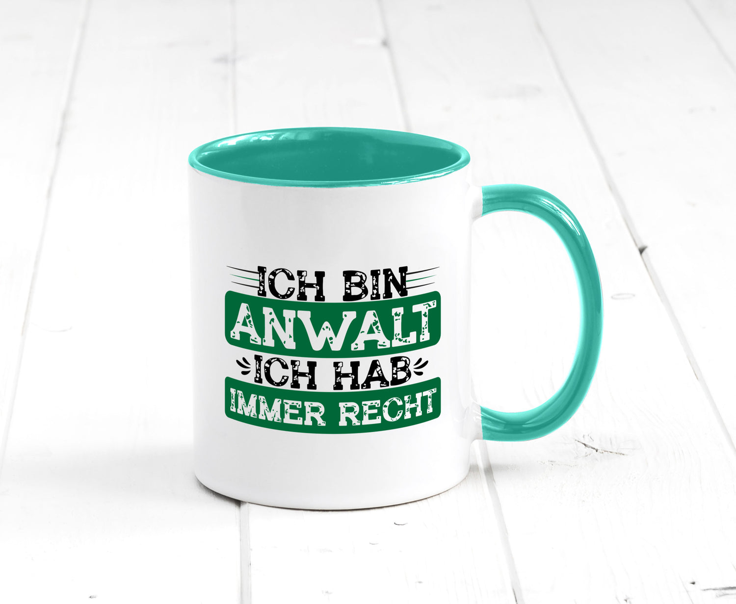 Ich bin Anwalt habe immer Recht | Jura Humor Geschenkidee Tasse