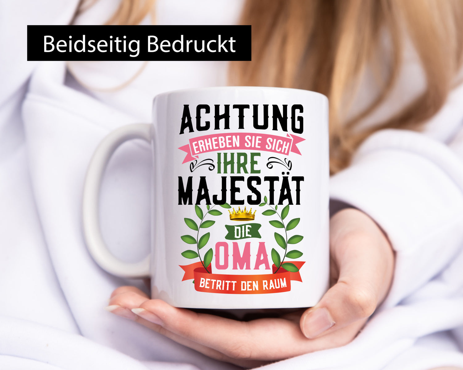 Attention, stand up | Majesty Grandma Best Humor Family Gift Idea Mug