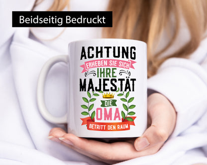 Attention, stand up | Majesty Grandma Best Humor Family Gift Idea Mug
