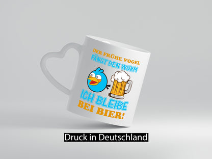 Der frühe Vogel | Biertrinker Tasse Männer Humor lustiger Spruch Geschenk
