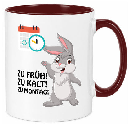 Kalter Montag Geschenkidee Humor Tasse