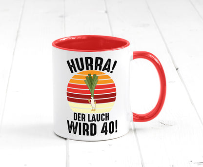 Hurra der lauch wird 40 | 40. Geburtstag Ehrentag Geschenk Geschenkidee