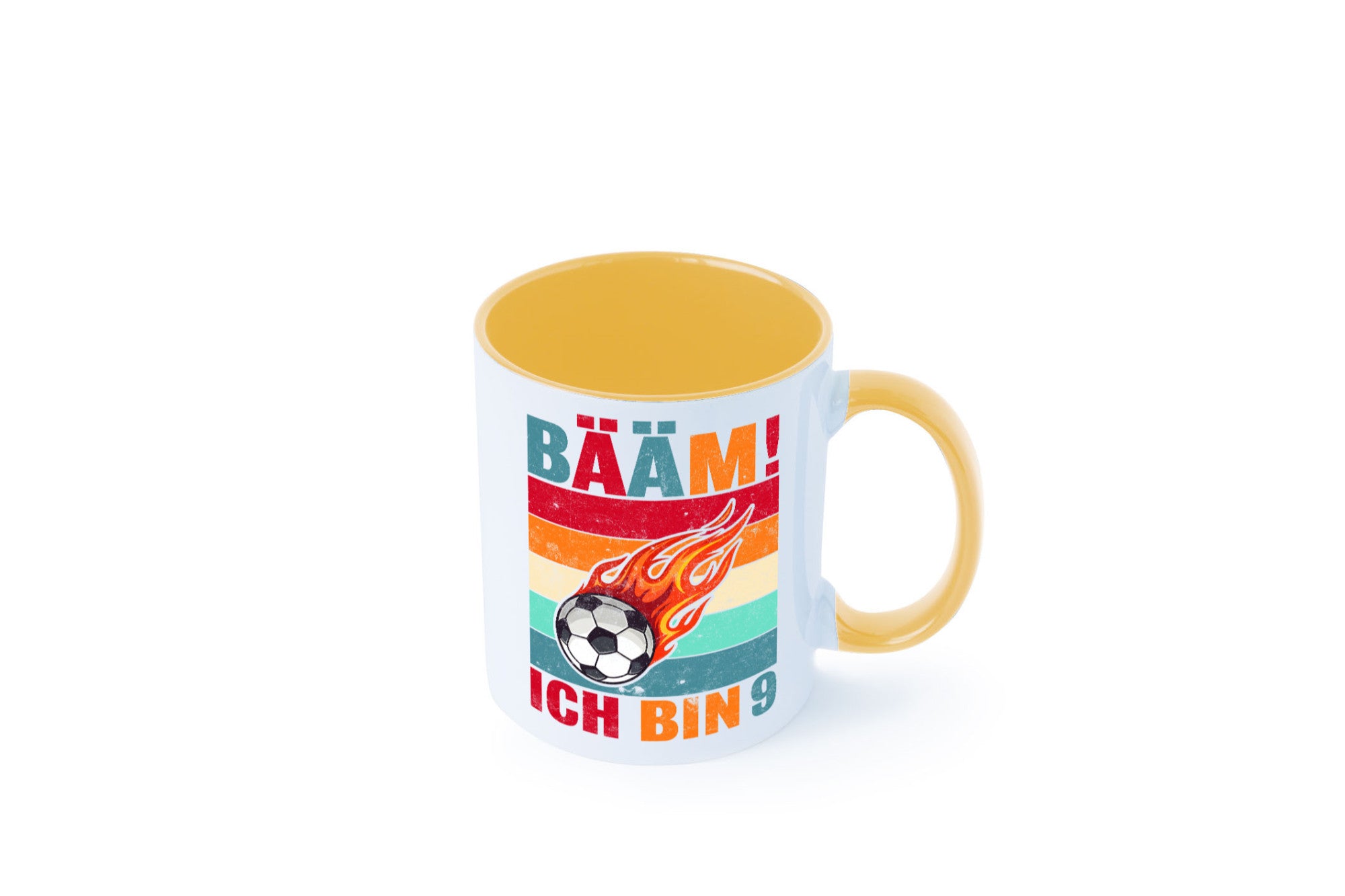 9. Geburtstag | Bääm ich bin 9 Fußball Geschenkidee Humor Tasse