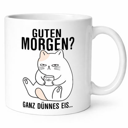 Guten Morgen? | Morgenmuffel Katze Freunde Familie Humor Geschenkidee Tasse