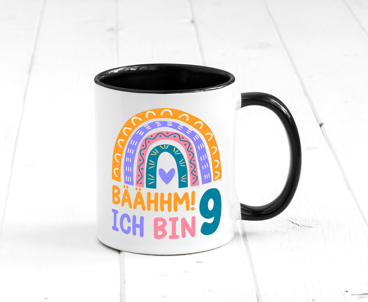 9. Geburtstag | 9 Jahre Regenbogen Bääm Mädchen Geschenk Geschenkidee lustiger