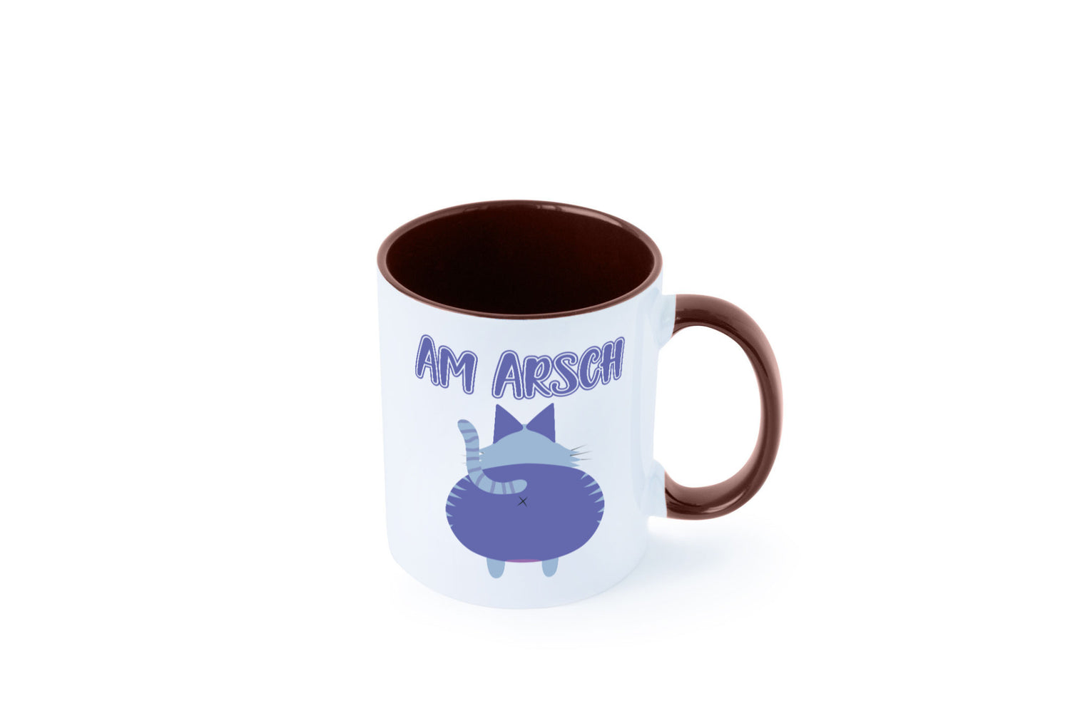 Am Arsch | Katzenmotiv Tasse Kollege Katzenbesitzer Geschenkidee Arbeit