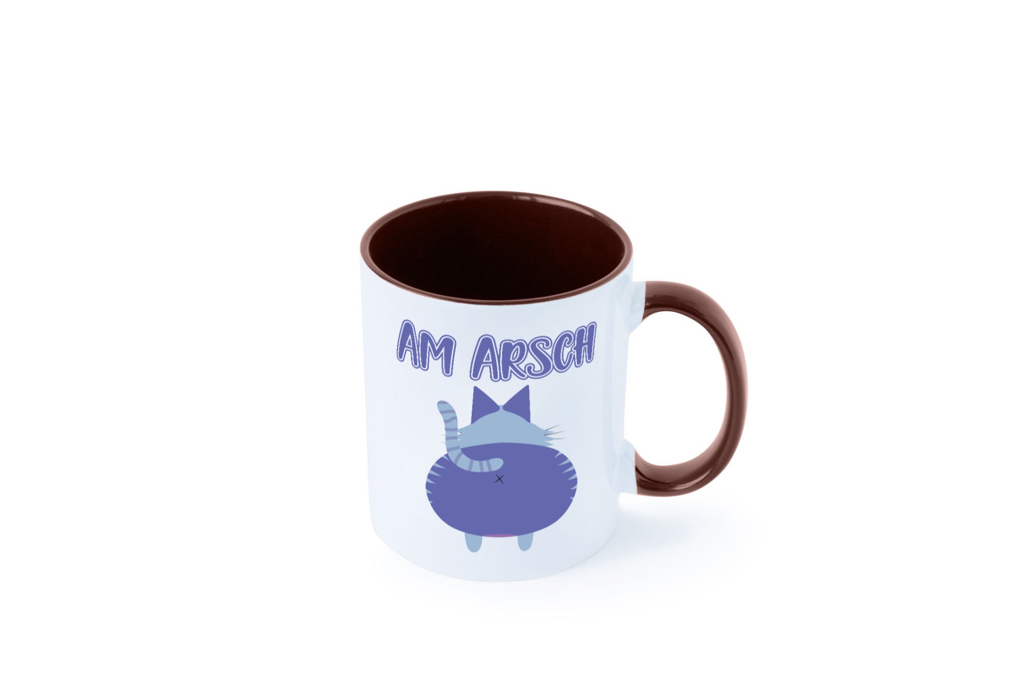 Am Arsch | Katzenmotiv Tasse Kollege Katzenbesitzer Geschenkidee Arbeit