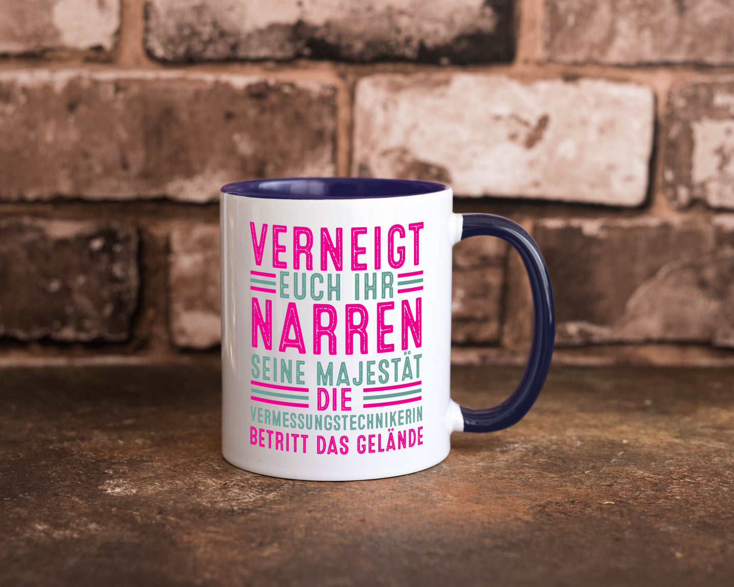 Verneigt euch: Vermessungstechnikerin | Techniker Humor Geschenkidee Tasse