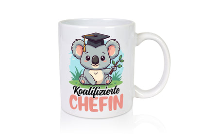 Koalifizierte Chefin | Führungskraft Vorgesetzte Humor Arbeit Kollegen Büro