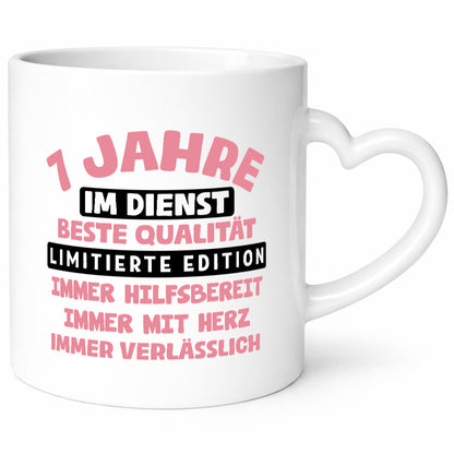 7 Jahre im Dienst | Jubiläum Arbeit v11 lustiger Spruch Geschenk Kollegen Büro